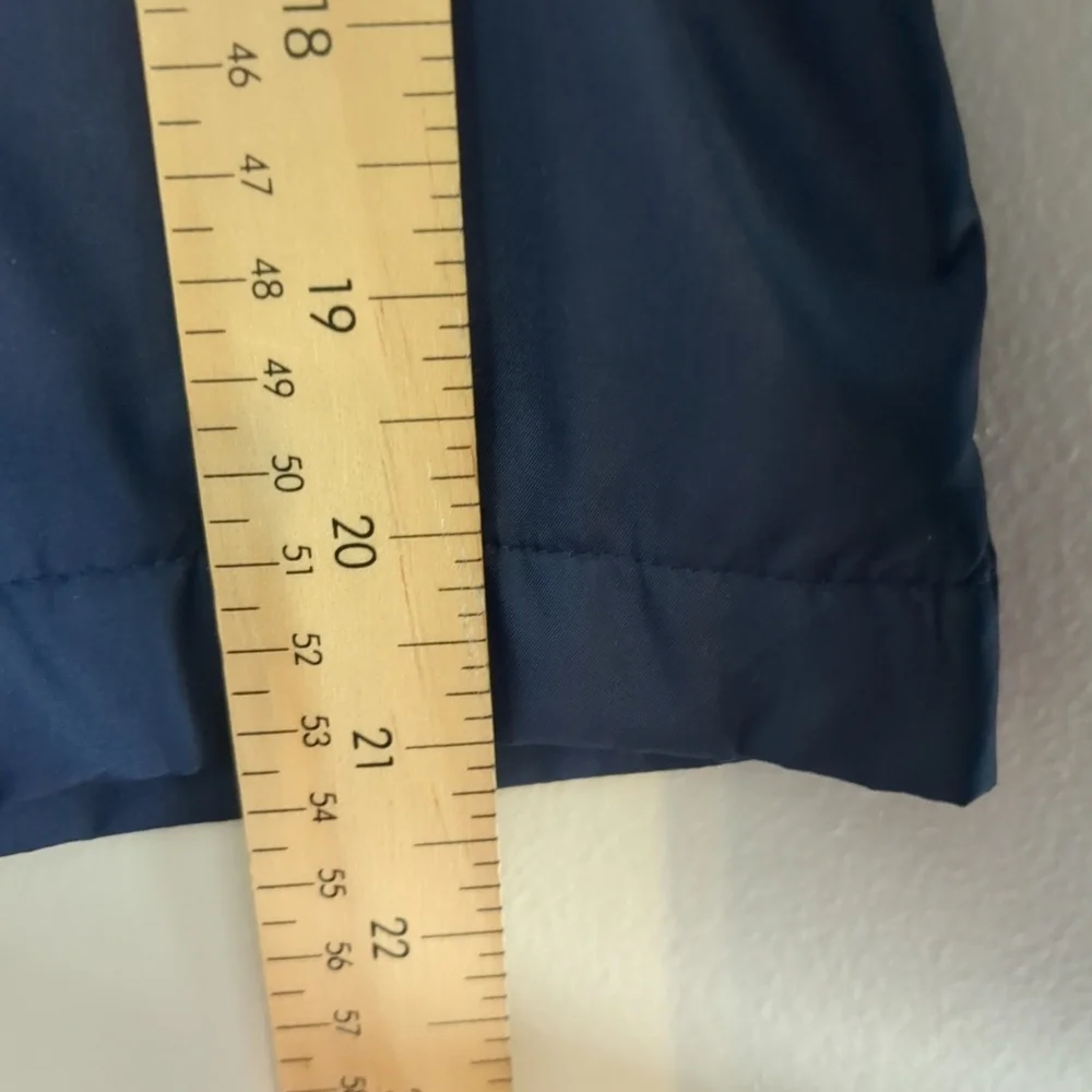 Adidas Windbreaker Women's Medium Navy Light Blue Spring Jacket Light Weight - Picture 5 of 8